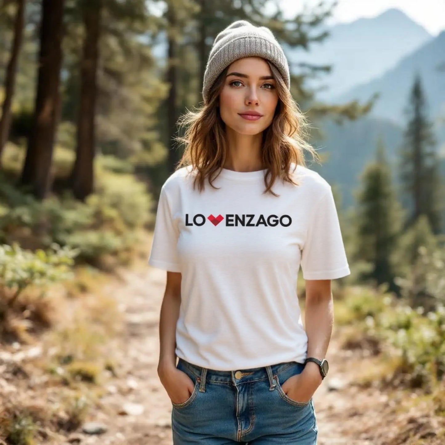 Lovenzago! la T-shirt con il Cridola nel cuore (retro) - Versione Unisex
