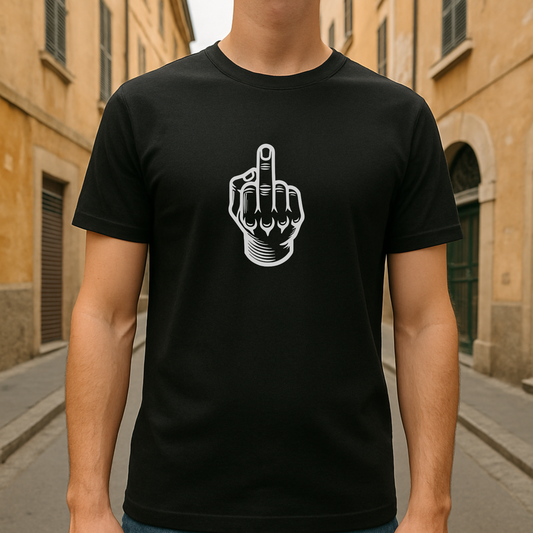 Cotone Pesante T-Shirt - F*ck Off Design per Stile Casual