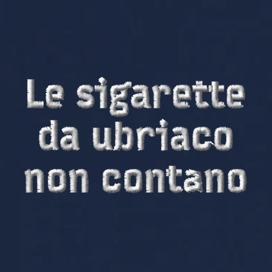 Le sigarette da ubriaco non contano - Felpa girocollo unisex classica